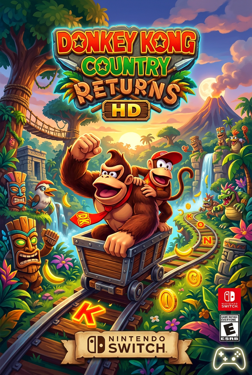 Donkey Kong Country Returns HD cover art