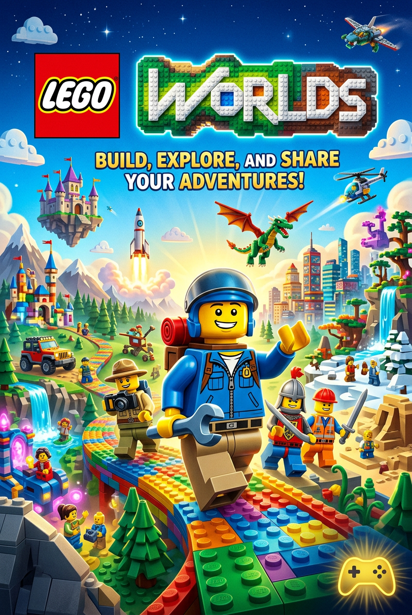 LEGO Worlds cover art