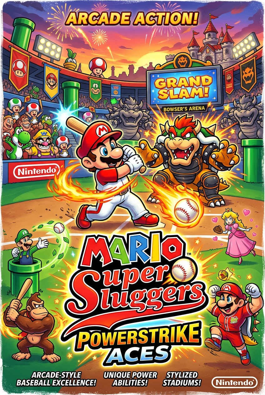 Mario Super Sluggers cover art