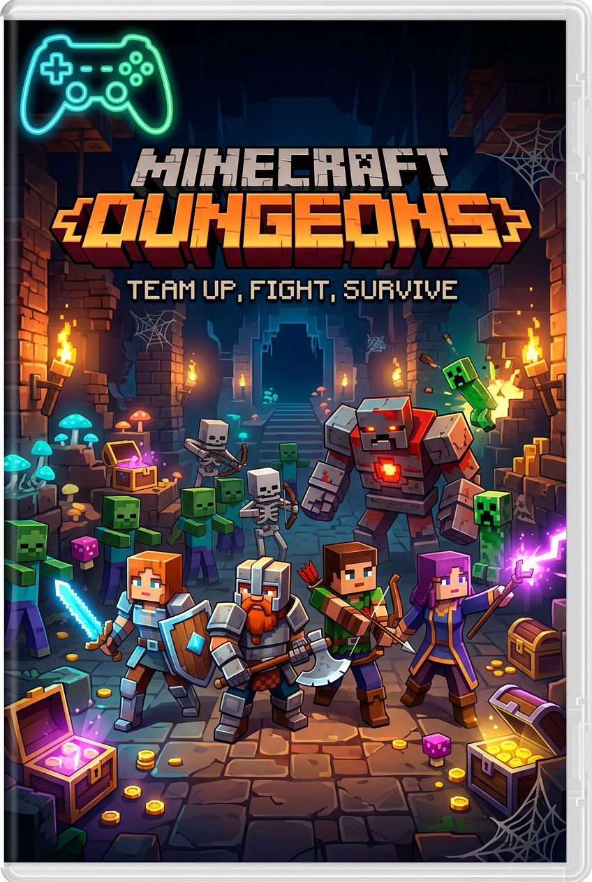 Minecraft Dungeons cover art