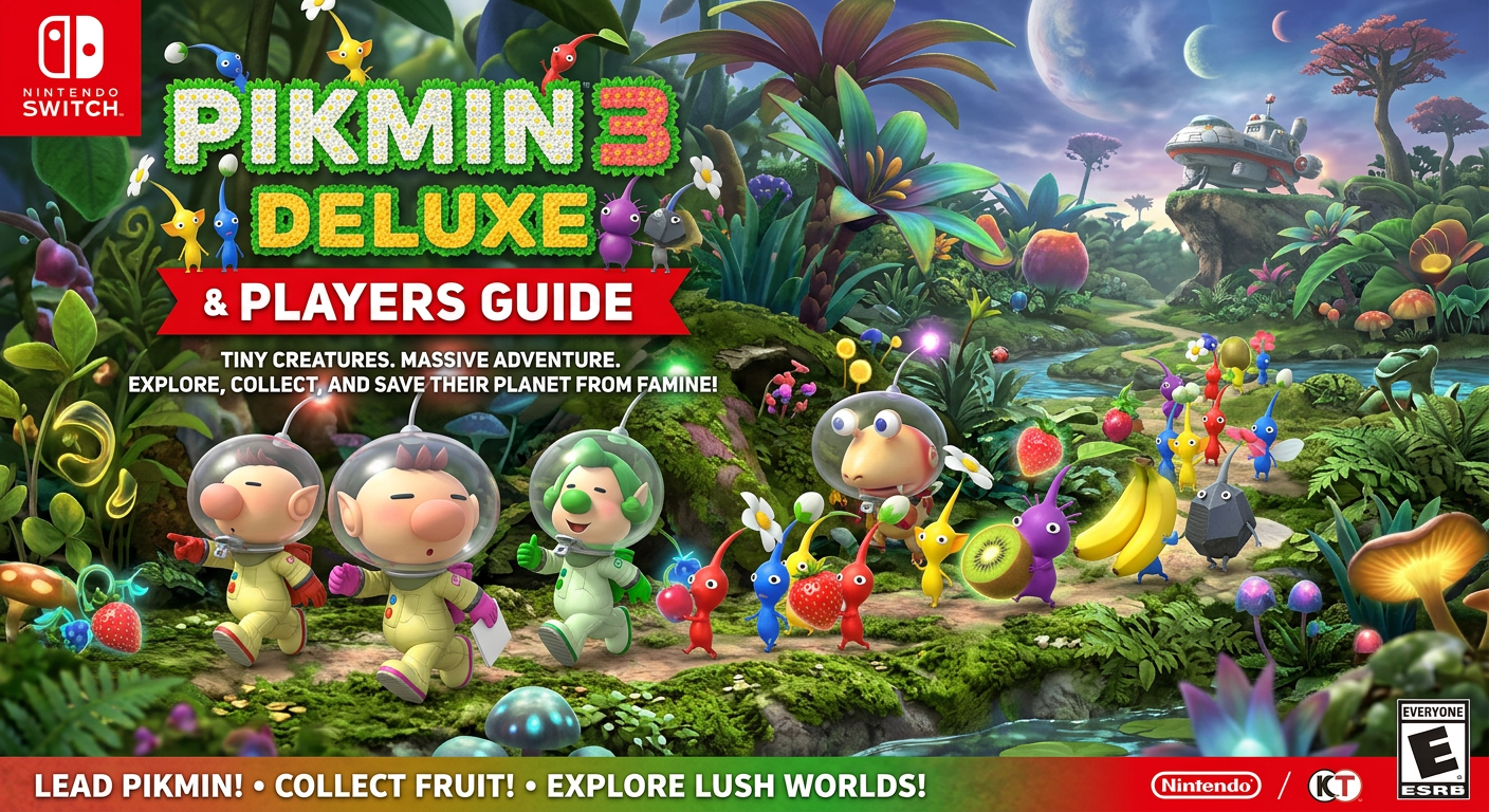 Pikmin 3 Deluxe cover art