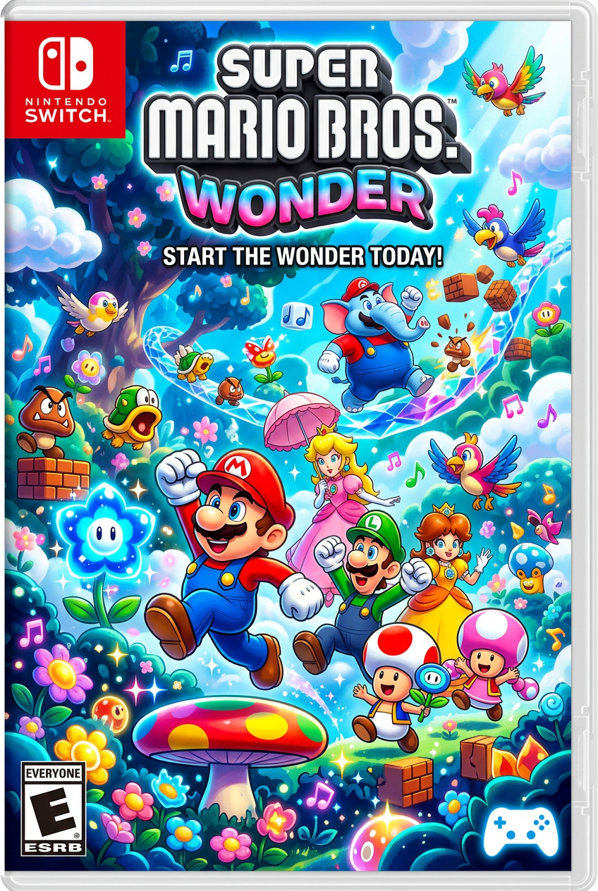 Super Mario Bros. Wonder cover art