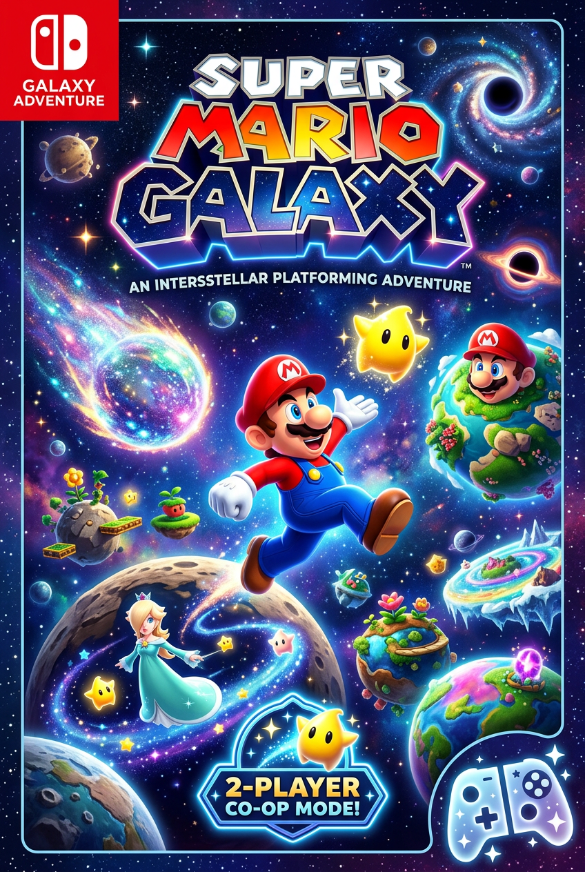 Super Mario Galaxy cover art
